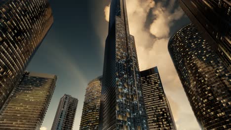 Rascacielos-O-Edificios-Modernos-En-La-Ciudad